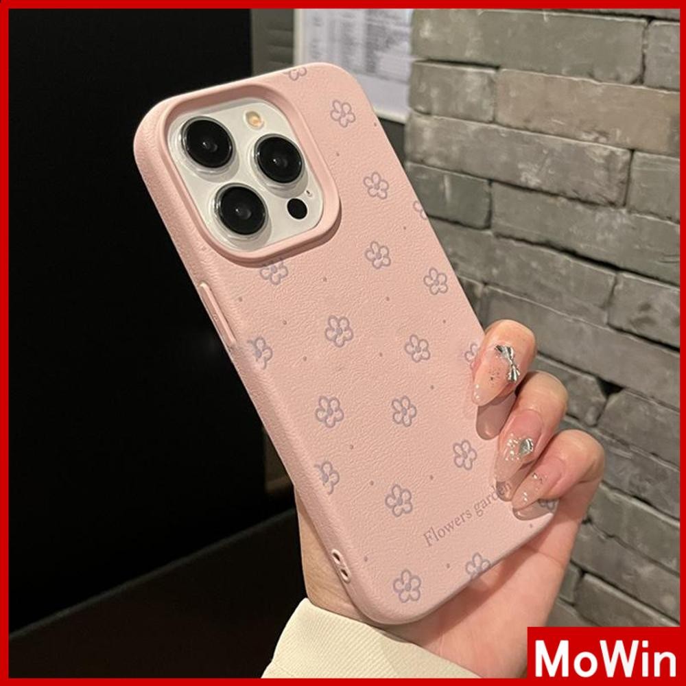 Movin - เคส iPhone 16 Pro Max iPhone 11 เคสหนังเนื้อนิ่มสีแคนดี้ TPU ดอกไม้สีสันสดใสน่ารัก Compatible With iPhone15 Pro max 14 13 12 Pro max XS XR 7 Plus 8 Plus