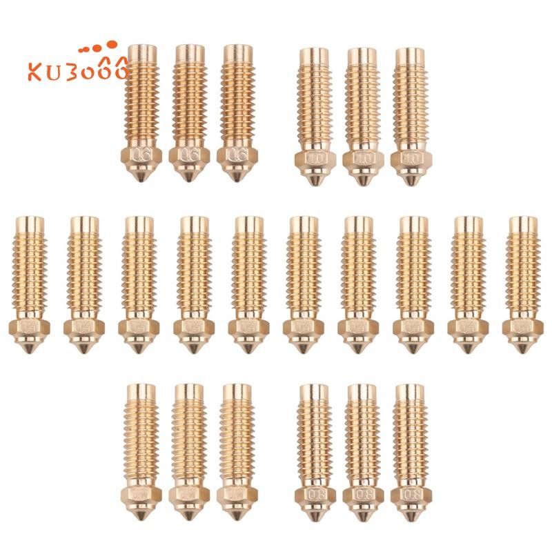 ku306622PCS หัวฉีดทองเหลืองชุดสําหรับ Neptune 4 Plus, 3D เครื่องพิมพ์หัวฉีดชุดสําหรับ Neptune 4 Plus