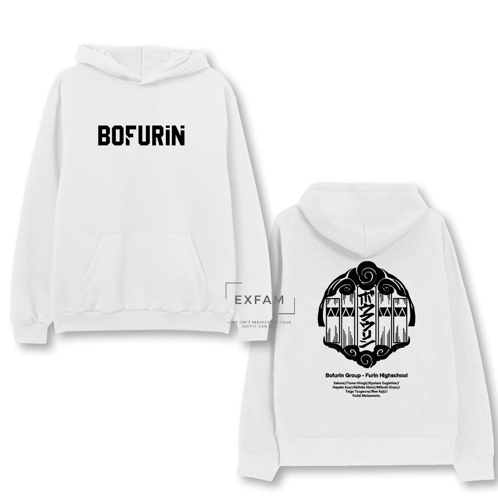 ผ้าฝ้าย Hoodie 💖 Bofurin High School Hoodie Jacket อะนิเมะชุดเบรกเกอร์ลม M-3XL