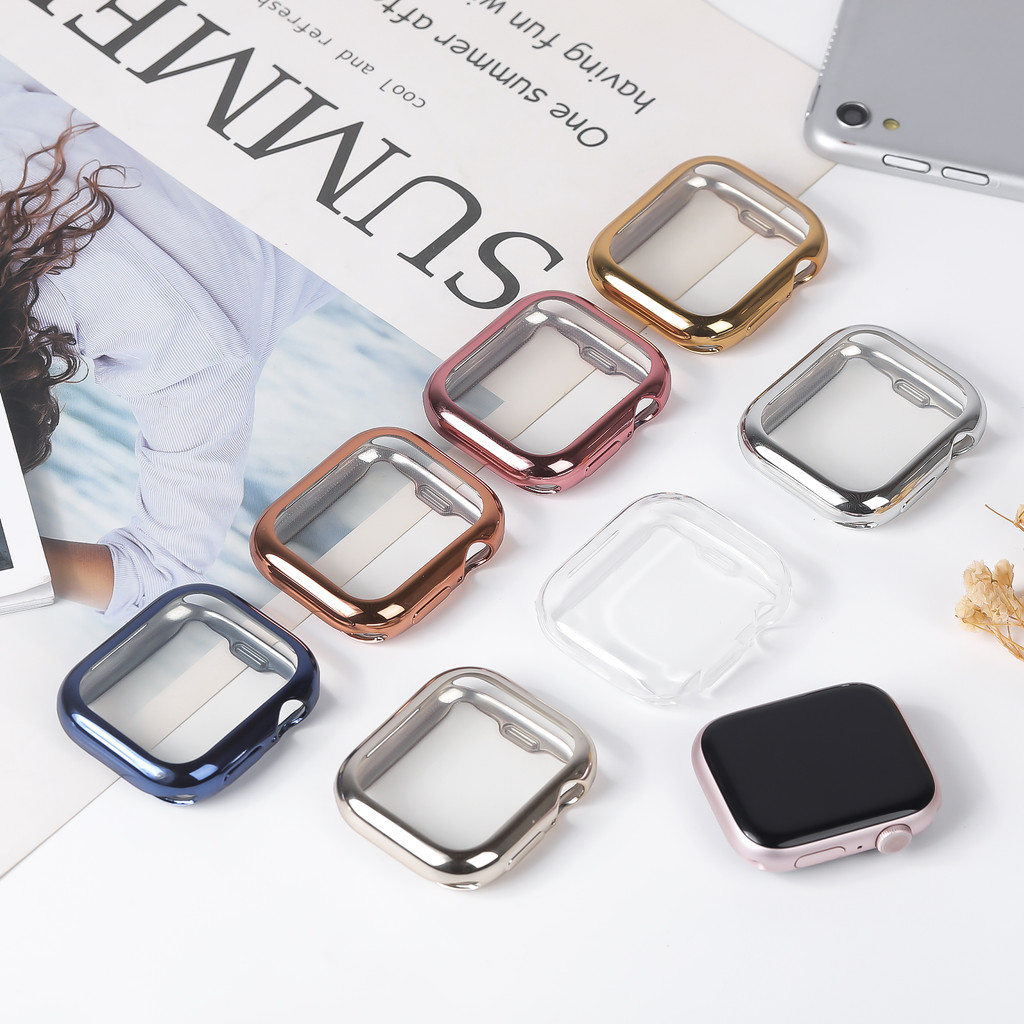 กรณีสําหรับ Apple Watch 10 46 มม.42 มม.ป้องกันหน้าจอ TPU กรณี Soft กันชนเต็ม iwatch Series 10 42 มม.46 มม.อุปกรณ์เสริม