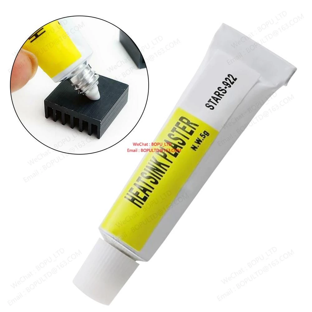 5g แผ่นความร้อน Conductive Heatsink Plaster กาว Viscous สําหรับชิป IC cooler หม้อน้ํา cooling Curable กาว