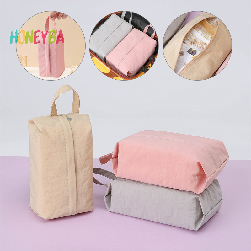 <Honeyba>กระเป๋าเดินทางชุดสําหรับ Tidy Organizer ตู้เสื้อผ้ากระเป๋าเดินทางกระเป๋าถุงเท้า Organizer กระเป๋ารองเท้าบรรจุ Cube กระเป๋า Nice