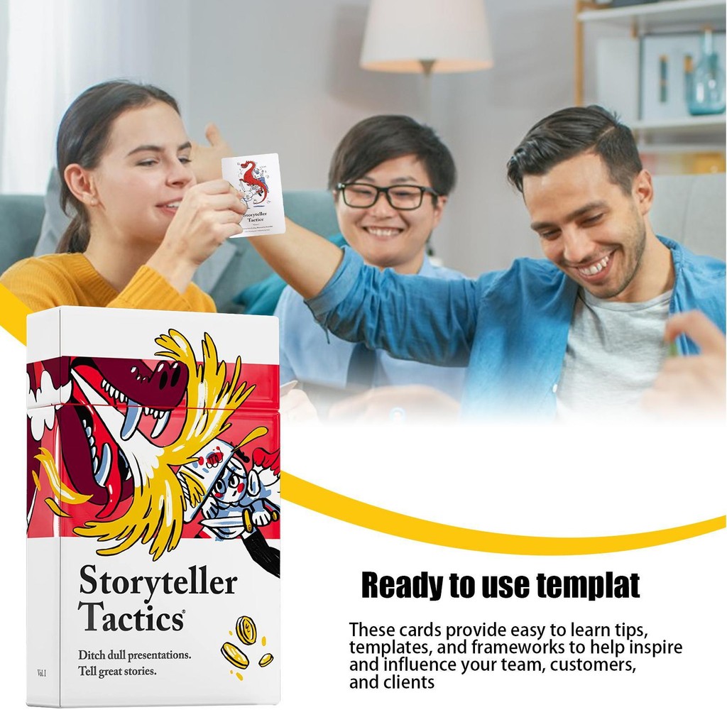 Pip Decks Storyteller Tactics Card Deck นวนิยาย Life Card เกมกลยุทธ์การเล่าเรื่องสําหรับ Home Company Travel mueadegth