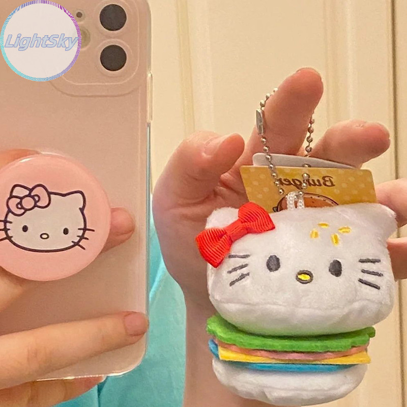 Lightsky ตุ๊กตาพวงกุญแจ Kawaii กระเป๋าเป้สะพายหลังเครื่องประดับน่ารักตุ๊กตาเด็กหญิงตุ๊กตาแมว Key แหวน TH