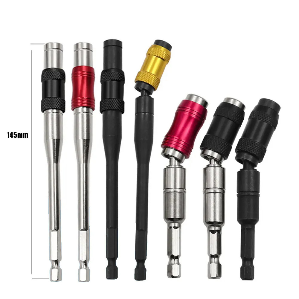 (ในสต็อก) 88 มม./145 มม. ยาวแหวนแม่เหล็กไขควง Bits เจาะมือเครื่องมือเจาะ Bit Extension Rod Quick เปลี่ยนผู้ถือไดรฟ์ท่องเที่ยวสกรู