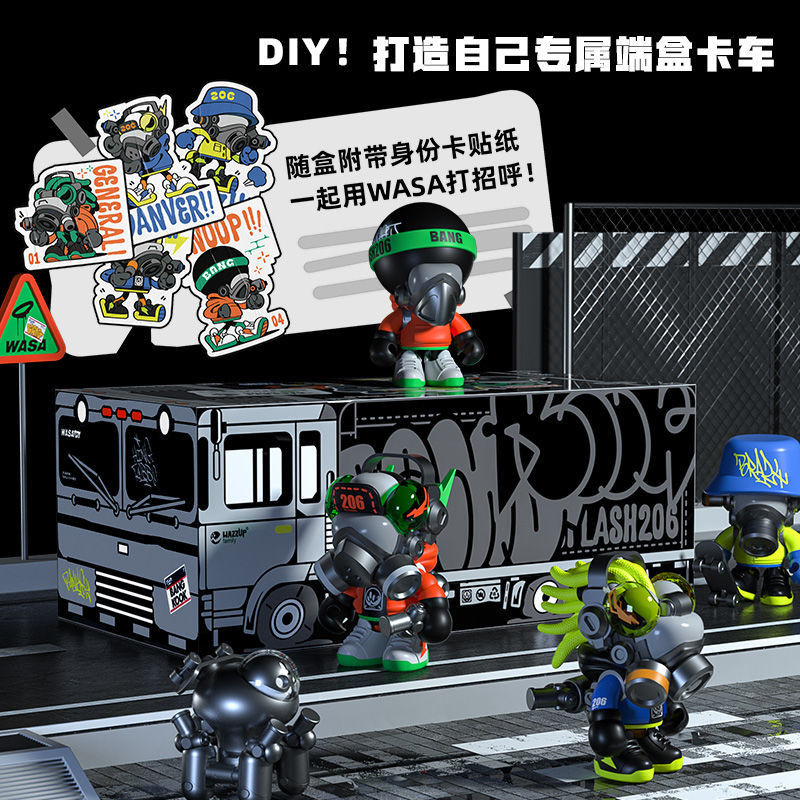 ของแท้ LAMTOYS Chameleon 9th Generation ทั้งสิ้นสุดยี่ห้อใหม่ Commemorative Edition Graffiti Dragon Series Mystery กล่องอินเทรนด์เล่น Cool รูปตกแต่งของเล่นเด็กของขวัญ WASA