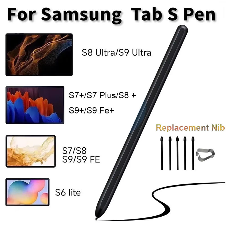 สําหรับแท็บเล็ต Samsung Stylus S ปากกาสําหรับ Tab S6Lite/ S7/ S7 FE/ S7 Plus/ S8 Touch Drawing Stylus touch ปากกา (ไม่มีฟังก์ชั่นบลูทูธ)
