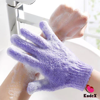 KDX ถุงมืออาบน้ำ ถุงมือขัดผิวอาบน้ำ ขจัดเซลล์ผิวเก่า พร้อมส่ง Glove-style bath towel