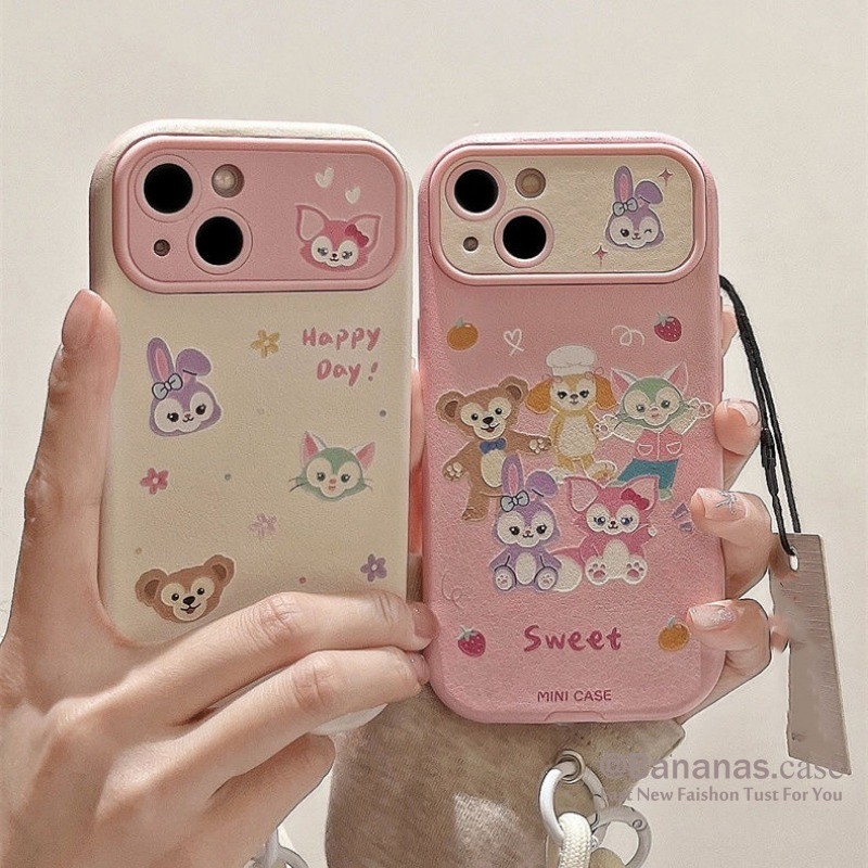 Iphone 15 14 13 12 11 Pro Max X Xr Xs Max 7 8 Plus SE2020 เคสโทรศัพท์หมีน่ารักคู่ปกอ่อน