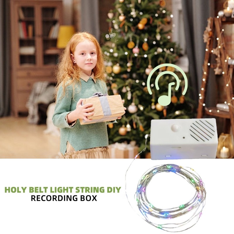 Zzz เพลงกล่องโมดูลเสียงเพลงคริสต์มาสและไฟ Led สําหรับ Plushie ของเล่นกล่องเสียงสําหรับเด็ก Creative 