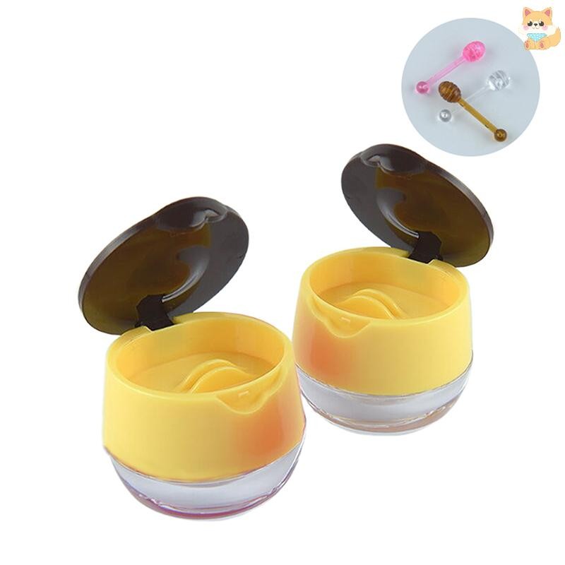 [วิ] 1ชิ้นสีเหลืองลิปฟิล์มขวดลิปฟิล์มกล่องด้วยซิลิโคนช้อนลิปบาล์มขวดเปล่าการดูแลส่วนบุคคลครีมหน้ากากบรรจุภัณฑ์ภาชนะ ไทย - รูปที่ 4