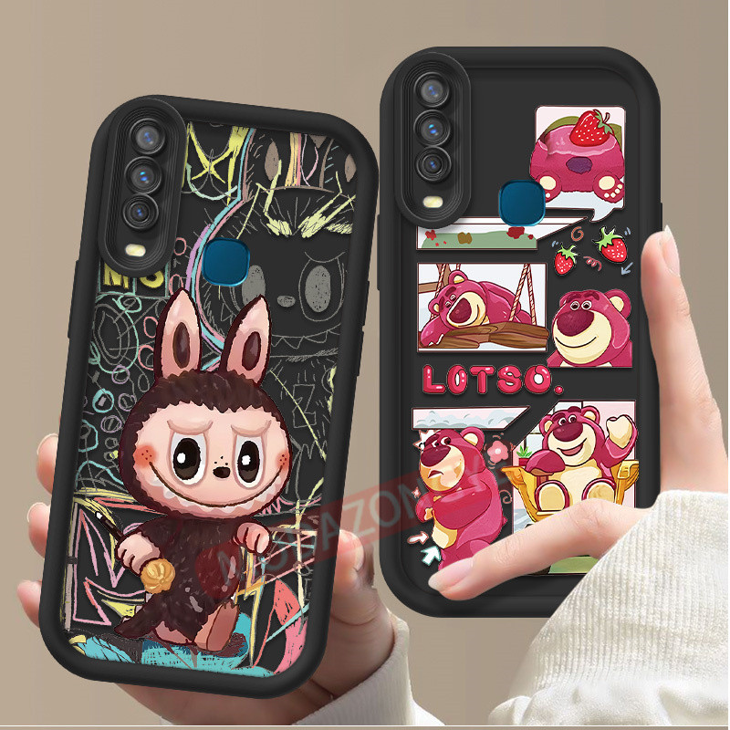 สําหรับ VIVO Y17 เคสซิลิโคน Soft TPU กันกระแทกลายการ์ตูน VIVO Y15 1901 1902 1916 โทรศัพท์มือถือปลอกเกราะป้องกันฝาหลัง SoftCase
