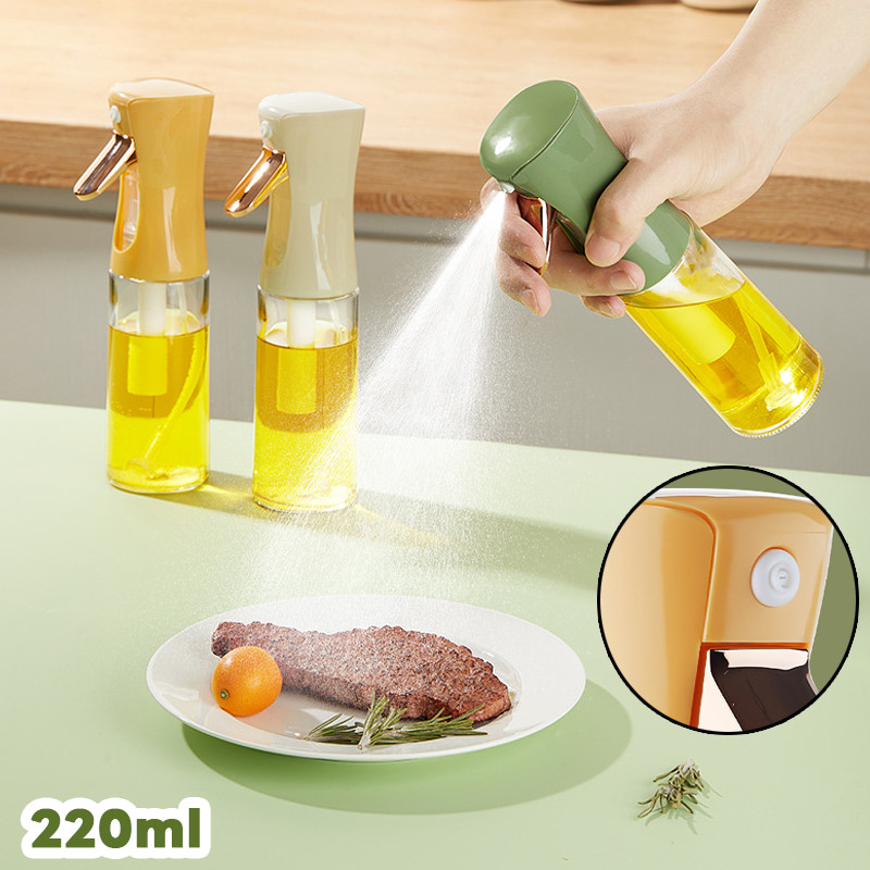 พร้อมส่ง ขวดสเปรย์ฉีดน้ำมัน 220ML ขวดสเปรย์สําหรับใส่น้ํามันสำหรับทำอาหาร สําหรับ ทำอาหาร ย่าง สลัด