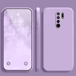 เคส Redmi 9 ,สีทึบ เรดมี่ 9 เคสป้องกันซิลิโคนป้องกันการตกสีพื้นเรียบง่าย ยัง YT