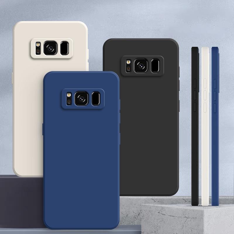 เคส Samsung S8 สีทึบ Samsung S8+ / S8 Plus เคสซิลิโคนป้องกันการตกสีธรรมดาเรียบง่าย YT