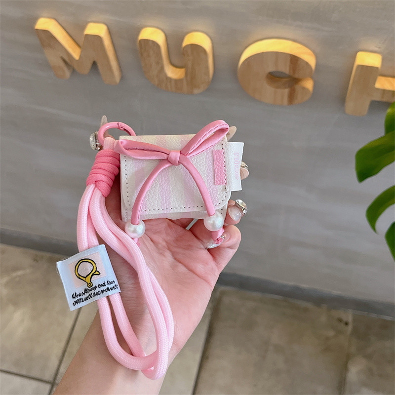 หูกระต่ายสีชมพู เหมาะสําหรับ Airpods1/2 3 Pro Pro2 Airpods4 ชุดหูฟังไร้สายบลูทูธป้องกันกรณี Air Pods Pro 3 4 หูฟังป้องกันกรณี