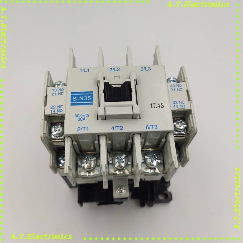 ถูกสุด! S-N35 MAGNETIC CONTACTORS แมกเนติก คอนแท็กเตอร์ AC-1=Ith 60A 2NO+ 2NC COIL 24V/110V/220V/380V