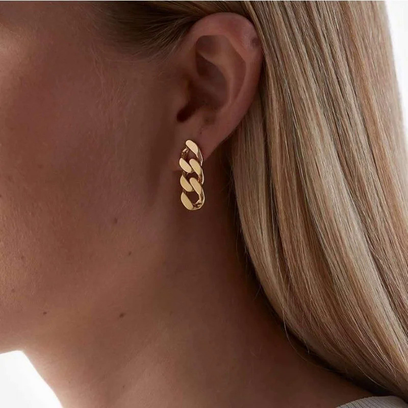 Ins Women Tassels Chain Earring Unusual Earrings Fashion Drop Earrings 2021 Long Chain Earrings For 