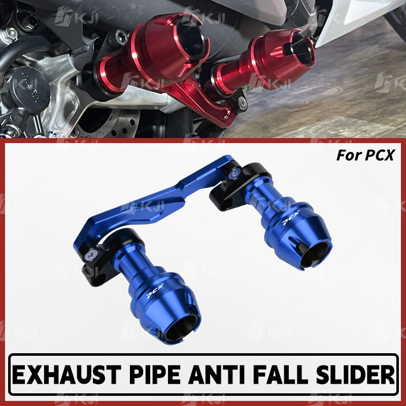 สําหรับ Honda PCX 160/150/125 Muffler Slider Heavy Duty Exhaust Protector กรอบ Sliders อุปกรณ์เสริมอะไหล่
