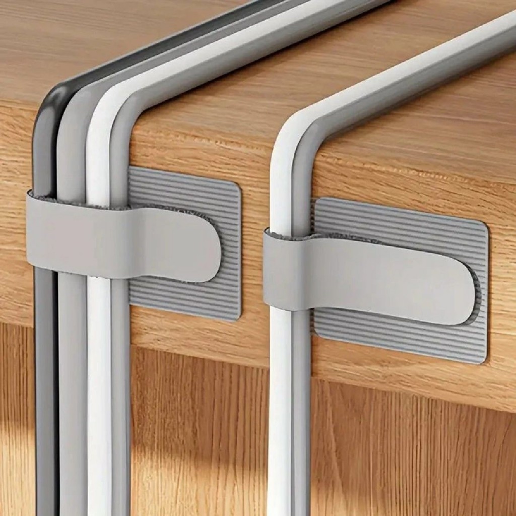 ที่รัดสายไฟตีนตุ๊กแก 9ซม.50pcs จัดสายไฟโต๊ะคอมได้สบาย มีกาวในตัว สองสี - รูปที่ 6