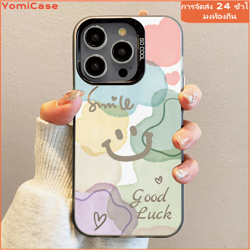 สไตล์รอยยิ้มน่ารัก เคสแข็งหรูหรา เคสซัมซุงA05s A15 A12 A03 A23 A13 A14 A30 A32 A33 A34 A10s A50 A52 A51 samsungA25 A20