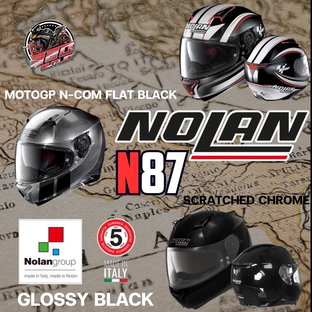 หมวกกันน็อคเต็มใบ NOLAN รุ่น N87 ส่งไว !! 320SP OUTLET !!