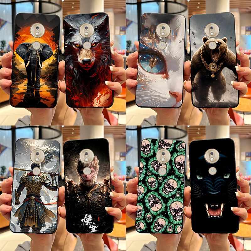 สําหรับ Motorola Moto G7 Power/G7 เล่น G7Power G7Play ปลอกซิลิโคน Matte Black Myth Wukong ทาสี Soft TPU ฝาหลังเคสโทรศัพท์