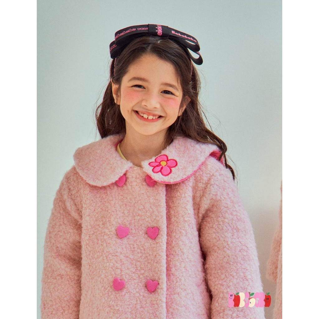 IRIS KIDS 24Winter IKJ2415 little girl be happy fur jacket เสื้อผ้าเด็ก เสื้อกันหนาว ใส่ได้-10องศา สไตล์เกาหลี ผ้านิ่ม