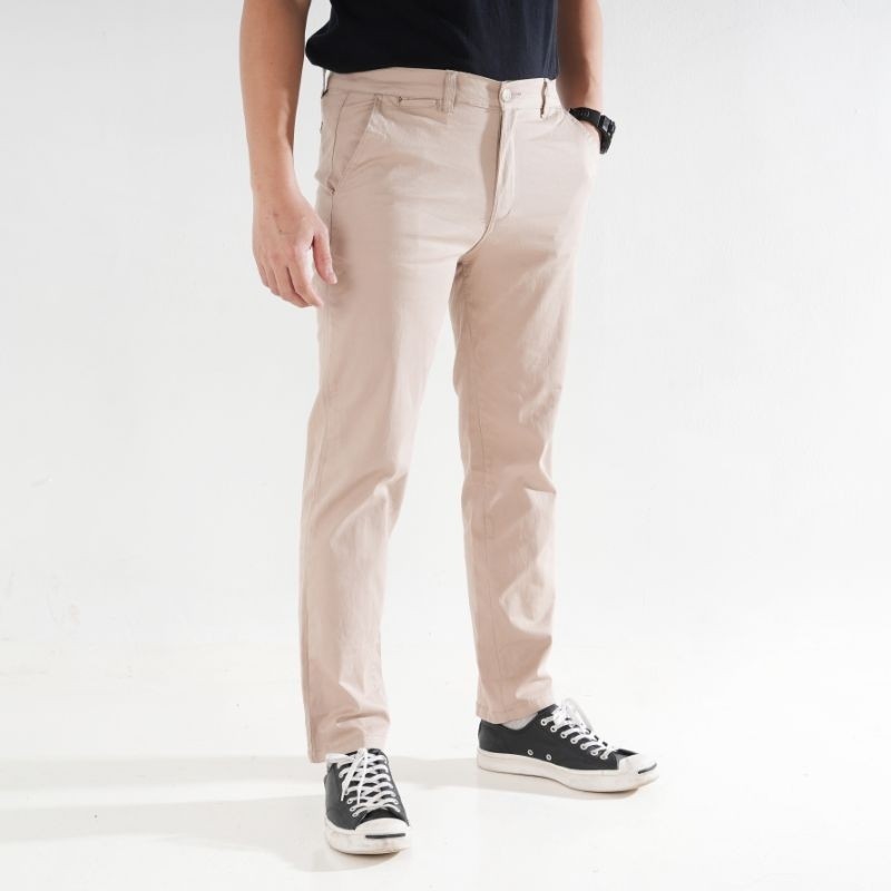 EZW Slack Pants Men Straight Cut Cotton Seluar Straight Cut