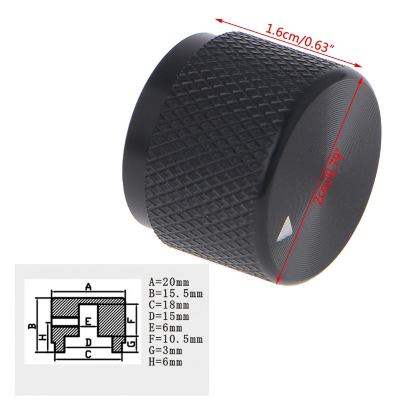 Ah Potentiometer Knob Flat Top Control Knob อะไหล่เปลี่ยนสาวเครื่องมือการเรียนรู้