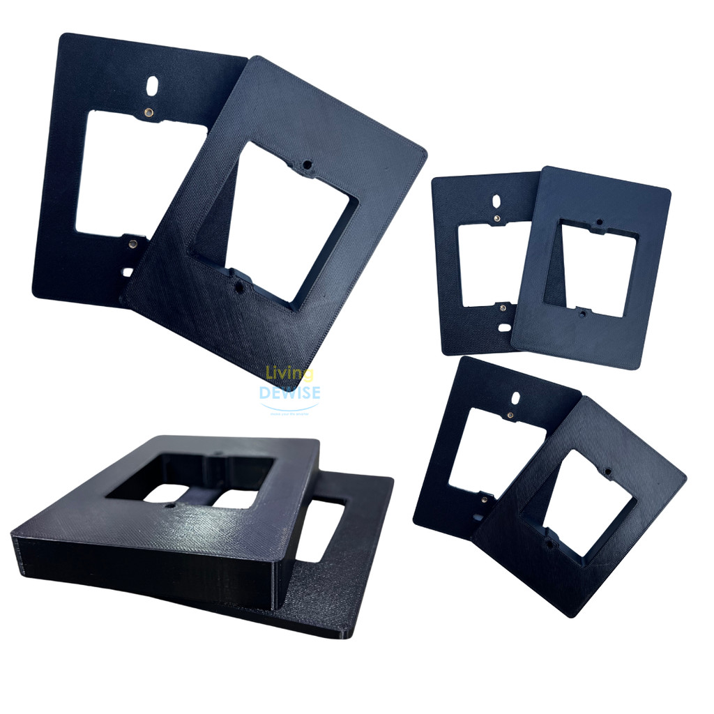 บล็อกพลาสติกขึ้นรูปแบบ 3 มิติ สำหรับแปลงบล็อกสวิตช์ไฟหรือปลั๊กไฟขนาด 2*4 นิ้ว ให้เป็นขนาด 3x3 นิ้ว - รูปที่ 3