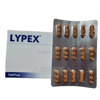 VET PLUS Lypex Pancreatic อาหารเสริม 60 แคปซูล / สําหรับสุนัขและแมว / K-PET