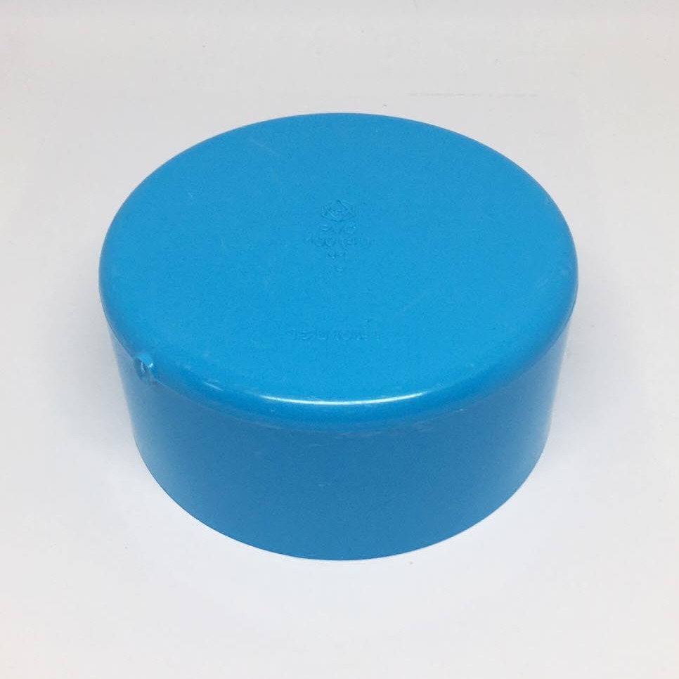 ฝาครอบพีวีซี ขนาด 4 นิ้ว ครอบอุด PVC บาง ขนาด 100 มม.