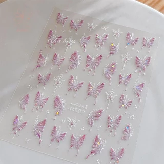 [maybeauty] Shape Shiny Nail Sticker Nail Stying Stereoscopic Nail Decal DIY Art Salon Artผู้ที่ชื่นชอบ {TH}
