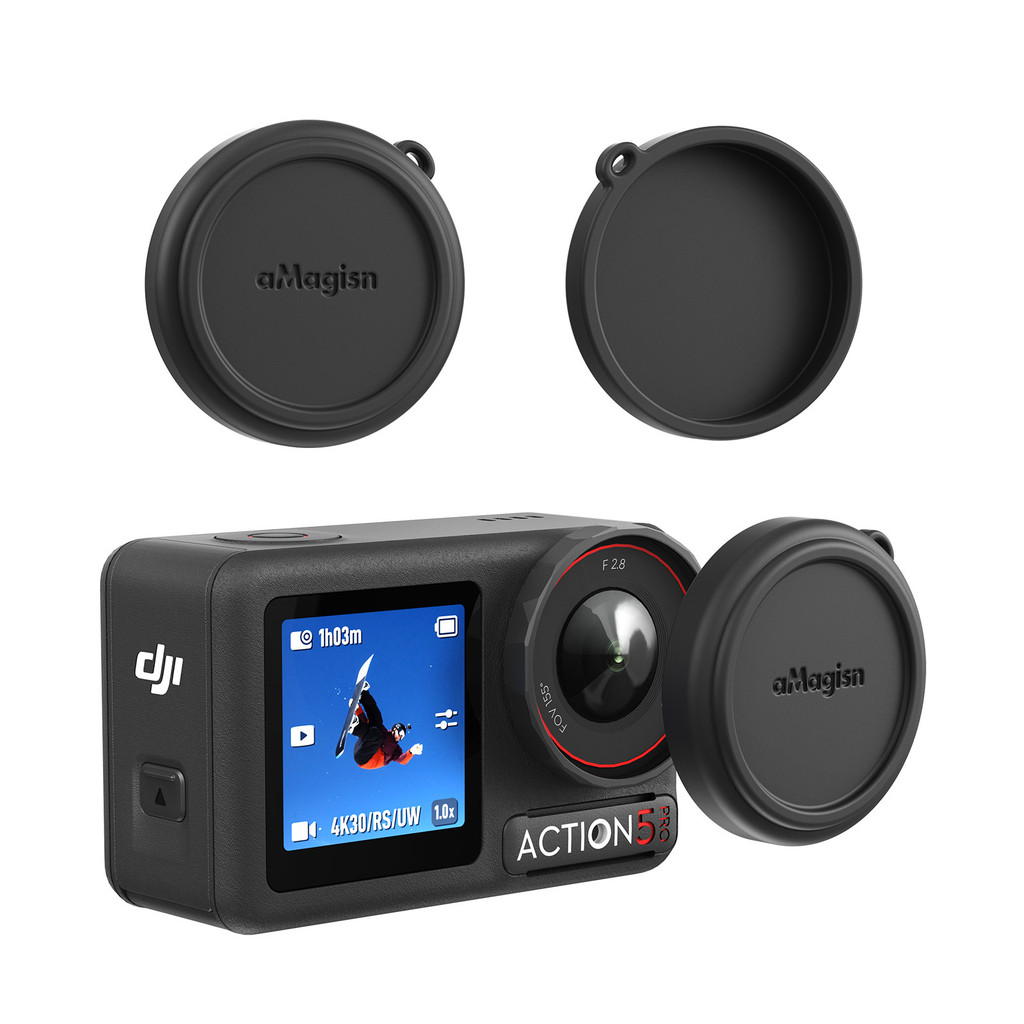 สําหรับ DJI Osmo Action 5 Pro ฝาครอบเลนส์ซิลิโคน Full Pack เลนส์ฝาครอบป้องกันอุปกรณ์เสริมสําหรับกล้อง
