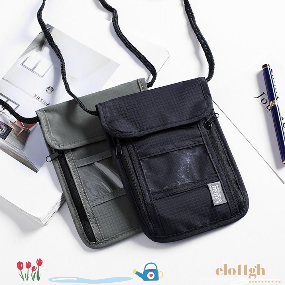 กระเป๋าเอกสาร ELO11, กระเป๋า IDพาสปอร์ต RFID กันน้ําอเนกประสงค์, กระเป๋าเดินทางใส่บัตรเครดิต ID ไนลอน