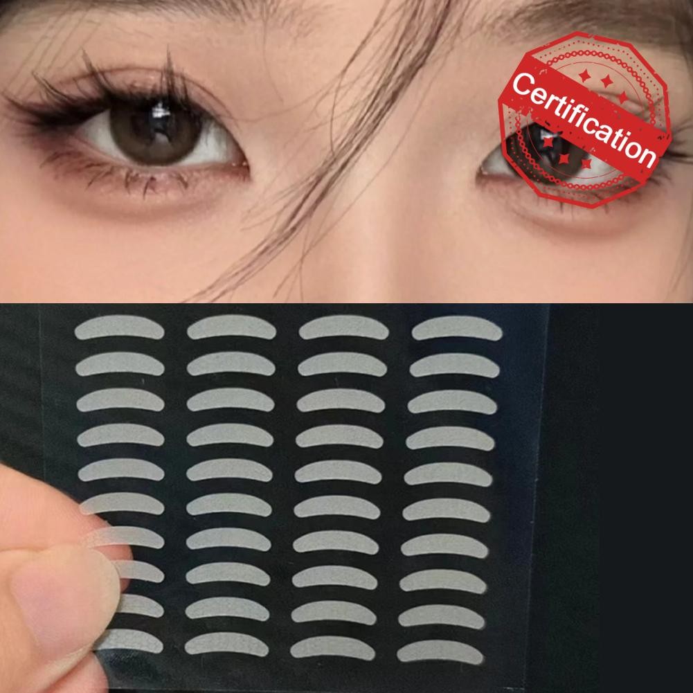 Double Fold Eyelid Tape Sticker Lace Nature Clear Beige Double Natural Make Up Banana Type M9b0