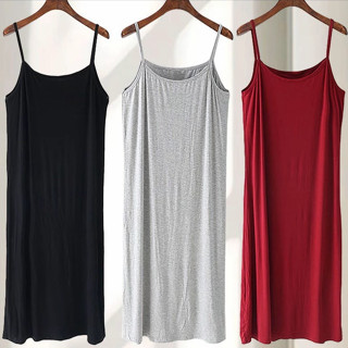 💙Alva💙พร้อมส่ง ชุดเดรสสายเดี่ยว ทรงยาวสวย สำหรับผู้หญิง สวมใ…