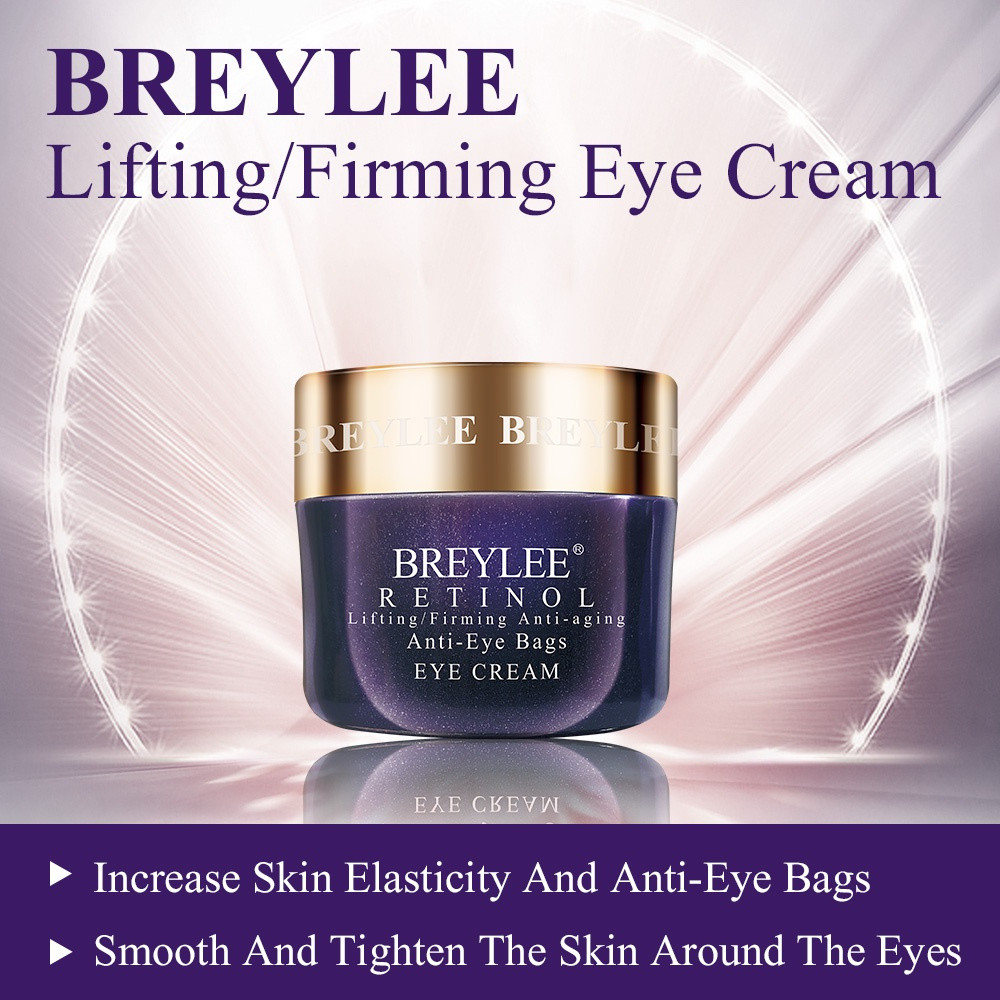 BREYLEE Retinol Eye Cream ลบความหมองคล้ํา Fine Lines ริ้วรอย Skin Care (20g) G5ZN