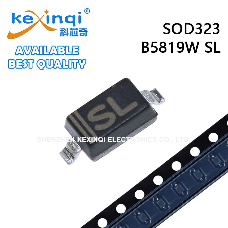 (20-100 ชิ้น) B5819W SL SOD323 ทรานซิสเตอร์ SMD Schottky Diode