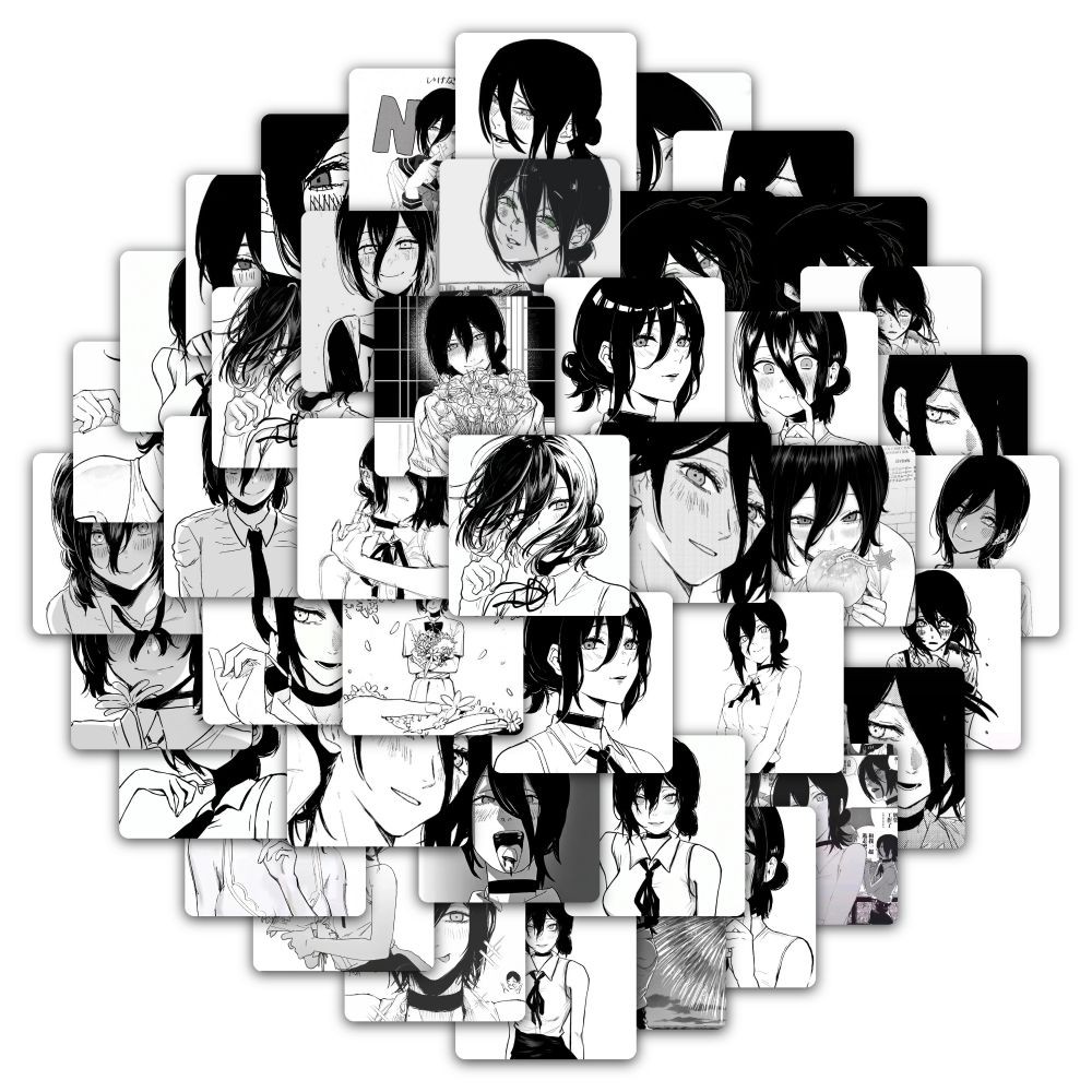 สติ๊กเกอร์ Chainsaw Man Reze 59 ชิ้น - สติ๊กเกอร์ตัวละครมังงะสําหรับคอลเลกชันและโครงการ DIY