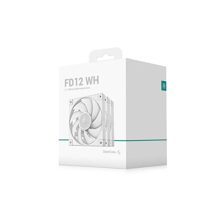 Deepcool FD12 - 120mm 3in1 / 3 แพ็ค 12CM Fan Case - สีขาว