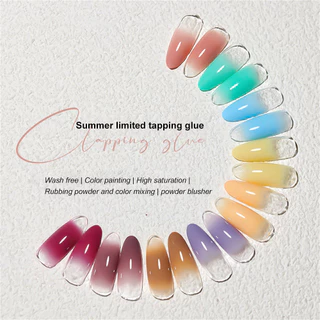 XEIJAYI สีทาเล็บตลับ สีเจลทาเล็บออมเบรไล่เฉดสีซัมเมอร์ สีเพ้นกระปุก 20สี เนื้อข้น