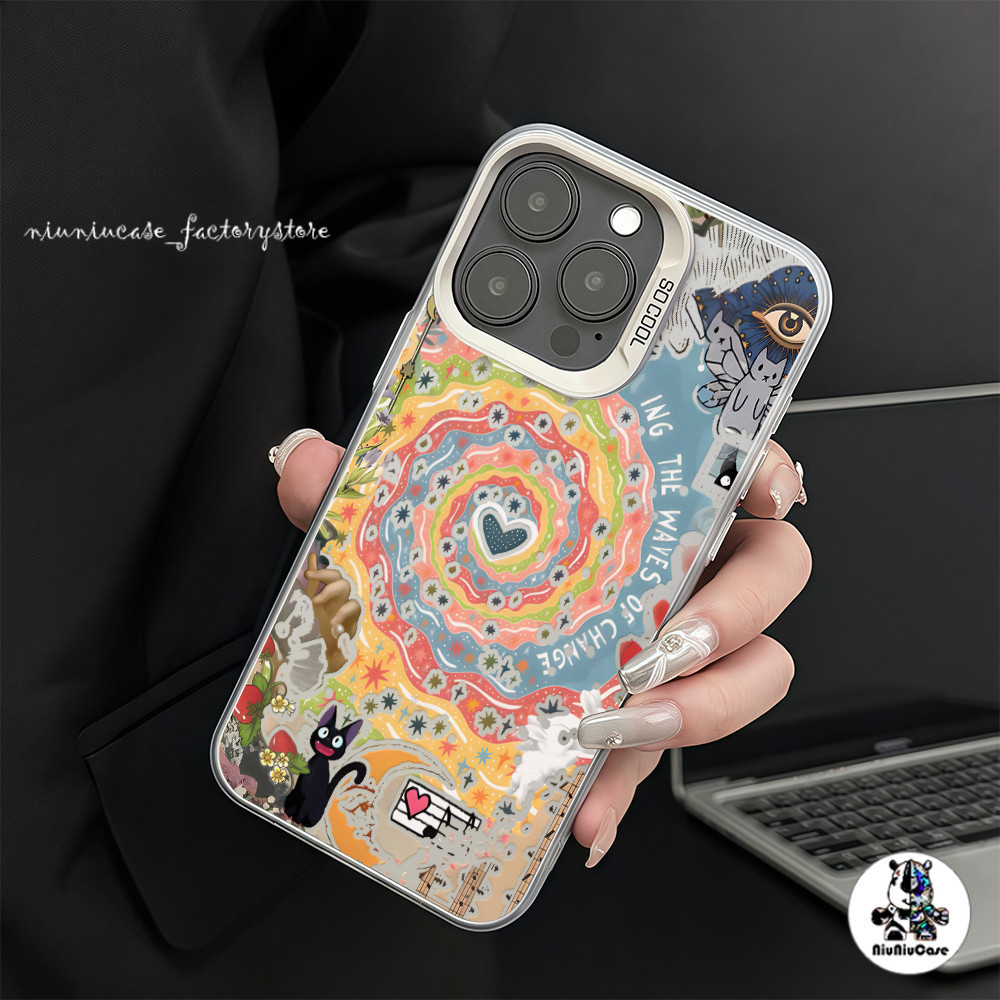 เคสป้องกันโทรศัพท์มือถือ ลูกแมวหมุนวนแห่งความรัก For iPhone 11 12 13 14 15 16 Pro Max Plus X XR XSMAX 7 8 Plus 11Pro เคส ราคา ถูกที่สุด ดีลบีเคเค แกลเลอรีภาพที่ 4