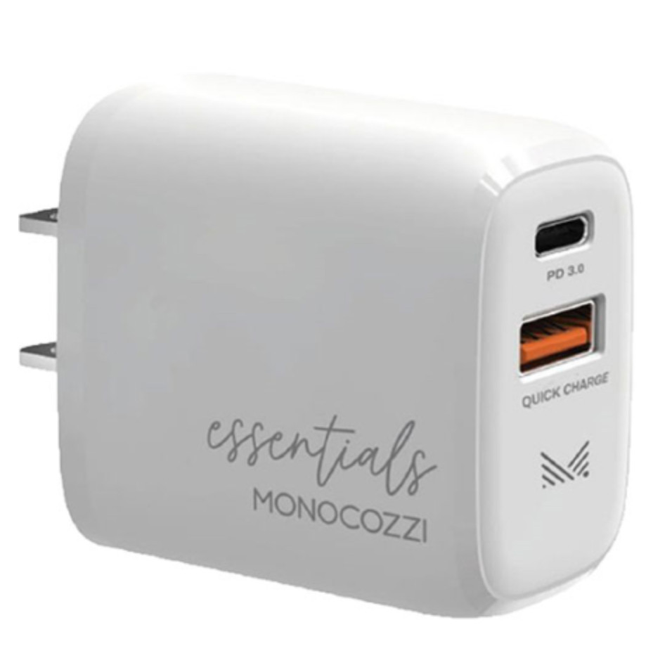 อะแดปเตอร์ Monocozzi Wall USB Charger 1 USB-A / 1 USB-C (PD20W) White UFicon Store