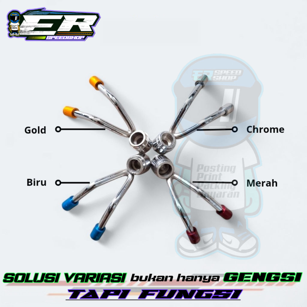 GANTUNGAN Rabbit Model Goods Hanger Universal Y Motorcycle Goods Hanger