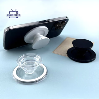 พับแม่เหล็กโทรศัพท์ Grip Stand Mag-Safe ผู้ถือโทรศัพท์โปร่งใส Pop Grip Griptok ผู้ถือแหวนนิ้ว Mag-Safe ขาตั้ง
