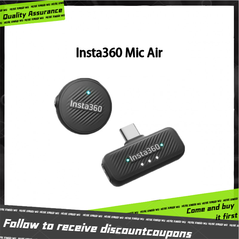 Insta360 Original X5 Mic Air (Transmitter+Receiver) For Insta360 X5 Accessories