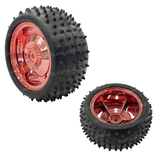 (1ล้อ) ล้อรถ ล้อหุ่นยนต์ ล้อใหญ่ ล้อวิบาก ล้อหนาม ขนาด 83mm/85mm Car Wheel, หน้ากว้าง 35mm/38mm Width Surface Large R...
