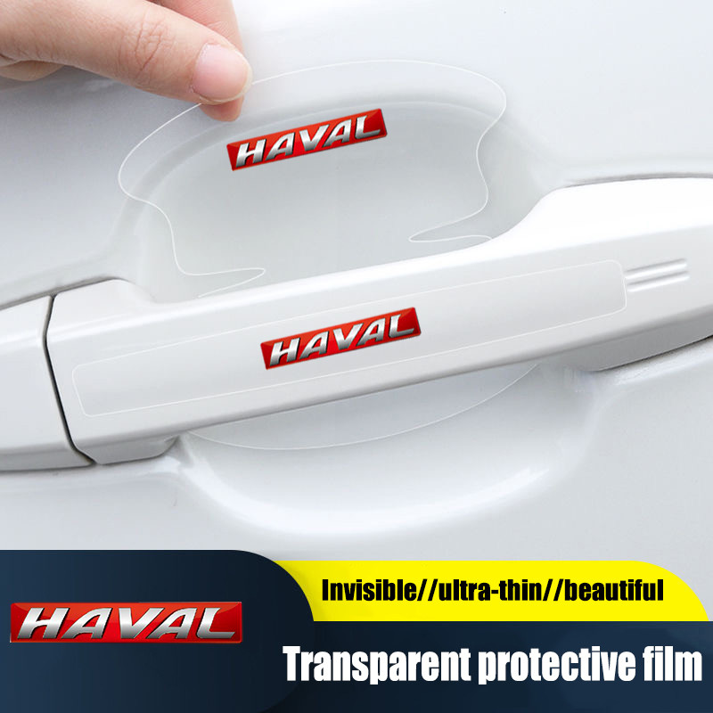 Fit สําหรับ Haval H1 H2 H6 H7 H9 Jolion Dargo 8 ชิ้นรถประตูชามจับฟิล์ม Anti-scratch สติกเกอร์ป้องกัน
